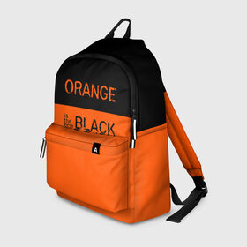 Рюкзак 3D с принтом Orange Is the New Black в Екатеринбурге, 100% полиэстер | лямки с регулируемой длиной, сверху петелька, чтобы рюкзак можно было повесить на вешалку. Основное отделение закрывается на молнию, как и внешний карман. Внутри два дополнительных кармана, один из которых закрывается на молнию. По бокам два дополнительных кармашка | orange is the new black | оранжевый  хит сезона