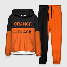 Мужской костюм 3D (с толстовкой) с принтом Orange Is the New Black в Екатеринбурге,  |  | orange is the new black | оранжевый  хит сезона