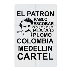 Магнитный плакат 2Х3 с принтом Pablo Escobar в Екатеринбурге, Полимерный материал с магнитным слоем | 6 деталей размером 9*9 см | escobar | loving pablo | эскобар