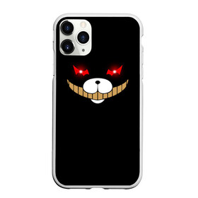 Чехол для iPhone 11 Pro матовый с принтом KUROKUMA в Екатеринбурге, Силикон |  | anime | bear | black  white | danganronpa | kurokuma | monodam | monokuma | monomi | monotaro | pink | rabbit | school | shirokuma | аниме | главарь | мoноми | монокума | черно белый | школа