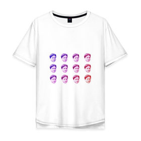 Мужская футболка хлопок Oversize с принтом Kappa Twitch в Екатеринбурге, 100% хлопок | свободный крой, круглый ворот, “спинка” длиннее передней части | kappa | memes | twitch.tv | каппа | красный | мемы | синий