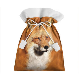Подарочный 3D мешок с принтом Лисичка в Екатеринбурге, 100% полиэстер | Размер: 29*39 см | Тематика изображения на принте: животные | зверь | лиса | лисичка | природа | рыжая | фыр