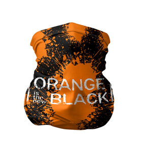 Бандана-труба 3D с принтом ORANGE IS THE NEW BLACK в Екатеринбурге, 100% полиэстер, ткань с особыми свойствами — Activecool | плотность 150‒180 г/м2; хорошо тянется, но сохраняет форму | orange is the new black