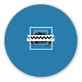 Коврик круглый с принтом R6S FROST в Екатеринбурге, резина и полиэстер | круглая форма, изображение наносится на всю лицевую часть | 6 | cybersport | esport | logo | pro league | rainbow | rainbow six siege | six | team | киберспорт | лого | радуга осада