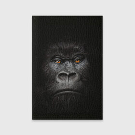 Обложка для паспорта матовая кожа с принтом Горилла 3D в Екатеринбурге, натуральная матовая кожа | размер 19,3 х 13,7 см; прозрачные пластиковые крепления | горилла | животные | обезьянка