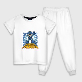Детская пижама хлопок с принтом Megaman в Екатеринбурге, 100% хлопок |  брюки и футболка прямого кроя, без карманов, на брюках мягкая резинка на поясе и по низу штанин
 | 