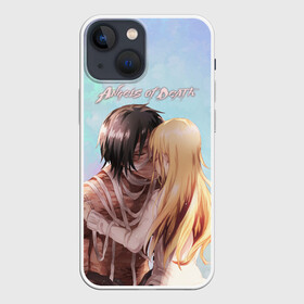 Чехол для iPhone 13 mini с принтом ANGELS OF DEATH. Love story в Екатеринбурге,  |  | Тематика изображения на принте: angel of death | satsuriku no tenshi | ангел кровопролития | зак | рейчел гарднер