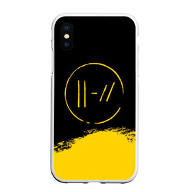 Чехол для iPhone XS Max матовый с принтом TWENTY ONE PILOTS TOP в Екатеринбурге, Силикон | Область печати: задняя сторона чехла, без боковых панелей | 21 pilots | 21p | music | rock | top | trench | twenty one pilots | группа | музыка | рок