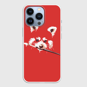 Чехол для iPhone 13 Pro с принтом Красная панда в Екатеринбурге,  |  | Тематика изображения на принте: енот | кисть | лиса | малая панда | художник