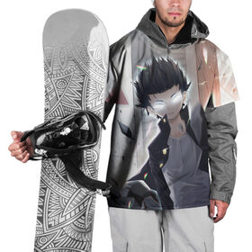 Накидка на куртку 3D с принтом Моб Психо 100 в Екатеринбурге, 100% полиэстер |  | Тематика изображения на принте: 