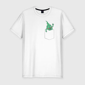 Мужская футболка премиум с принтом Green в Екатеринбурге, 92% хлопок, 8% лайкра | приталенный силуэт, круглый вырез ворота, длина до линии бедра, короткий рукав | anime | mob psycho 100 | shigeo kageyama | аниме | моб психо 100