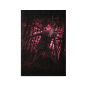 Обложка для паспорта матовая кожа с принтом Slender (2) в Екатеринбурге, натуральная матовая кожа | размер 19,3 х 13,7 см; прозрачные пластиковые крепления | cry | game | horror | man | slender | игра | приведения | слендер | ужас | хоррор