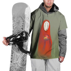 Накидка на куртку 3D с принтом Унесенные призраками в Екатеринбурге, 100% полиэстер |  | Тематика изображения на принте: spirited away | аниме | безликий | унесённые призраками | хаяо миядзаки