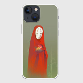 Чехол для iPhone 13 mini с принтом Каонаси с петухом в Екатеринбурге,  |  | spirited away | аниме | безликий | унесённые призраками | хаяо миядзаки