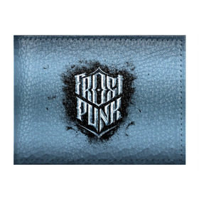 Обложка для студенческого билета с принтом Frostpunk Logo в Екатеринбурге, натуральная кожа | Размер: 11*8 см; Печать на всей внешней стороне | Тематика изображения на принте: frost punk | frostpunk | фрост панк | фростпанк