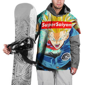 Накидка на куртку 3D с принтом Super Saiyan в Екатеринбурге, 100% полиэстер |  | anime | dragon ball | аниме | гоку | драгон бол | дракона жемчуг