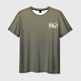 Мужская футболка 3D с принтом #Нашкосмос 1961 в Екатеринбурге, 100% полиэфир | прямой крой, круглый вырез горловины, длина до линии бедер | армия | гагарин | градиент | защитная | зеленая | космос | ссср | хаки