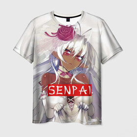 Мужская футболка 3D с принтом SENPAI в Екатеринбурге, 100% полиэфир | прямой крой, круглый вырез горловины, длина до линии бедер | senpai | аниме | девушки | манга | мульт | сёдзё | семпай | сериал | фантастика
