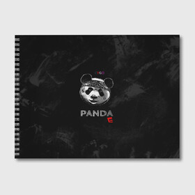 Альбом для рисования с принтом Cygo - panda E в Екатеринбурге, 100% бумага
 | матовая бумага, плотность 200 мг. | Тематика изображения на принте: cygo | panda e | rap | бандана | гепард | голова | леонид вакальчук | медведь | мы бежим с тобой как будто от гепарда | надпись | панда е | реп | репер | рэп | рэпер | сайго | суго | цуго