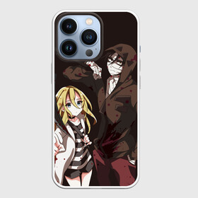 Чехол для iPhone 13 Pro с принтом Рейчел и Зак в Екатеринбурге,  |  | angels of death | anime | satsuriku no tenshi | ангел кровопролития | аниме