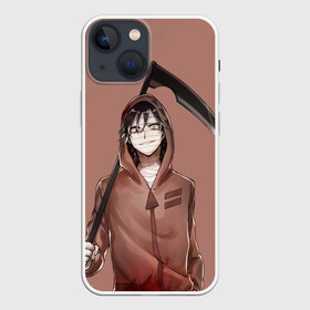 Чехол для iPhone 13 mini с принтом Зак с косой в Екатеринбурге,  |  | angels of death | anime | satsuriku no tenshi | ангел кровопролития | аниме