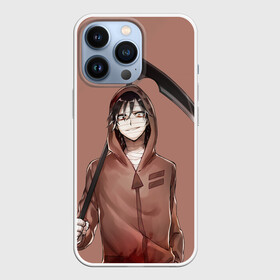 Чехол для iPhone 13 Pro с принтом Зак с косой в Екатеринбурге,  |  | angels of death | anime | satsuriku no tenshi | ангел кровопролития | аниме