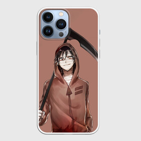 Чехол для iPhone 13 Pro Max с принтом Зак с косой в Екатеринбурге,  |  | angels of death | anime | satsuriku no tenshi | ангел кровопролития | аниме