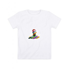 Детская футболка хлопок с принтом Conor McGregor в Екатеринбурге, 100% хлопок | круглый вырез горловины, полуприлегающий силуэт, длина до линии бедер | 