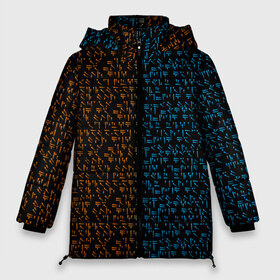 Женская зимняя куртка 3D с принтом THE ELDER SCROLLS в Екатеринбурге, верх — 100% полиэстер; подкладка — 100% полиэстер; утеплитель — 100% полиэстер | длина ниже бедра, силуэт Оверсайз. Есть воротник-стойка, отстегивающийся капюшон и ветрозащитная планка. 

Боковые карманы с листочкой на кнопках и внутренний карман на молнии | dovahkiin | dragonborn | fus ro dah | royal play | rpg | skyrim | tes | tes online | the elder scrolls | война | докавин | компьютерные игры | рпг