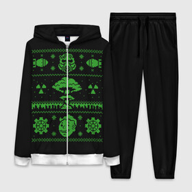 Женский костюм 3D с принтом Новогодний Фалаут в Екатеринбурге,  |  | christmas fallout | christmas sweater | fallout | sweater | sweater style | новогодний свитер | новый год | свитер | фалаут