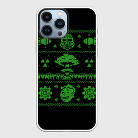 Чехол для iPhone 13 Pro Max с принтом Новогодний Фалаут в Екатеринбурге,  |  | christmas fallout | christmas sweater | fallout | sweater | sweater style | новогодний свитер | новый год | свитер | фалаут