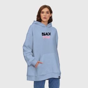 Худи SuperOversize хлопок с принтом BLACKPINK в Екатеринбурге, 70% хлопок, 30% полиэстер, мягкий начес внутри | карман-кенгуру, эластичная резинка на манжетах и по нижней кромке, двухслойный капюшон
 | 