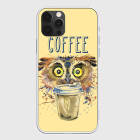 Чехол для iPhone 12 Pro Max с принтом Сова и кофе в Екатеринбурге, Силикон |  | coffee | food | love | owl | кофе | сова