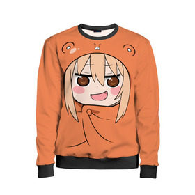 Детский свитшот 3D с принтом Himouto! Umaru-chan в Екатеринбурге, 100% полиэстер | свободная посадка, прямой крой, мягкая тканевая резинка на рукавах и понизу свитшота | himouto umaru chan | himouto umaruchan | komaru | my two faced little sister | tanukichi | u.m.r. | umaru doma | двуличная сестрёнка умару | умару дома