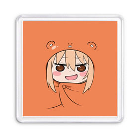 Магнит 55*55 с принтом Himouto! Umaru-chan в Екатеринбурге, Пластик | Размер: 65*65 мм; Размер печати: 55*55 мм | himouto umaru chan | himouto umaruchan | komaru | my two faced little sister | tanukichi | u.m.r. | umaru doma | двуличная сестрёнка умару | умару дома