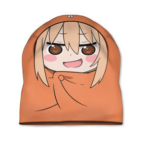 Шапка 3D с принтом Himouto! Umaru-chan в Екатеринбурге, 100% полиэстер | универсальный размер, печать по всей поверхности изделия | himouto umaru chan | himouto umaruchan | komaru | my two faced little sister | tanukichi | u.m.r. | umaru doma | двуличная сестрёнка умару | умару дома