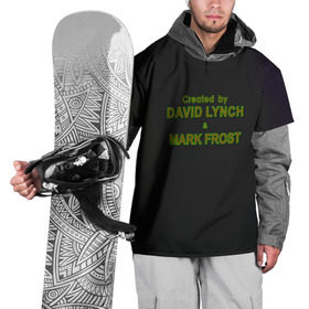 Накидка на куртку 3D с принтом Created by Lynch & Frost в Екатеринбурге, 100% полиэстер |  | Тематика изображения на принте: david lynch | mark frost | twin peaks | твин пикс