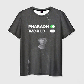 Мужская футболка 3D с принтом PharaON в Екатеринбурге, 100% полиэфир | прямой крой, круглый вырез горловины, длина до линии бедер | deaddynasty | pharaoh | phuneral | фараон