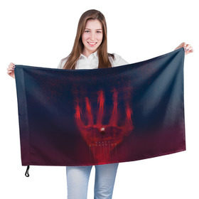 Флаг 3D с принтом Give me your hand in death в Екатеринбурге, 100% полиэстер | плотность ткани — 95 г/м2, размер — 67 х 109 см. Принт наносится с одной стороны | 
