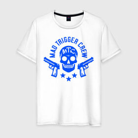 Мужская футболка хлопок с принтом Hypnosis Mic Mad Trigger Crew в Екатеринбурге, 100% хлопок | прямой крой, круглый вырез горловины, длина до линии бедер, слегка спущенное плечо. | 