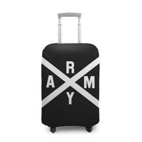 Чехол для чемодана 3D с принтом BTS ARMY в Екатеринбурге, 86% полиэфир, 14% спандекс | двустороннее нанесение принта, прорези для ручек и колес | bts | bts army | j hope | jimin | jin | jungkook | k pop | rap monster | rapmon | suga | v | бтс | корея