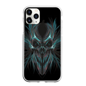 Чехол для iPhone 11 Pro Max матовый с принтом Spirit of Darkness в Екатеринбурге, Силикон |  | дух | зло | призрак | скелет | темные силы | тьма | хэллоуин | череп