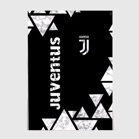 Постер с принтом Juventus Black and White в Екатеринбурге, 100% бумага
 | бумага, плотность 150 мг. Матовая, но за счет высокого коэффициента гладкости имеет небольшой блеск и дает на свету блики, но в отличии от глянцевой бумаги не покрыта лаком | club | football | juventus | белый | италия | клуб | форма | черный | ювентус