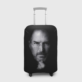 Чехол для чемодана 3D с принтом Steve Jobs в Екатеринбурге, 86% полиэфир, 14% спандекс | двустороннее нанесение принта, прорези для ручек и колес | iphone | steve jobs | стив джобс | эппл