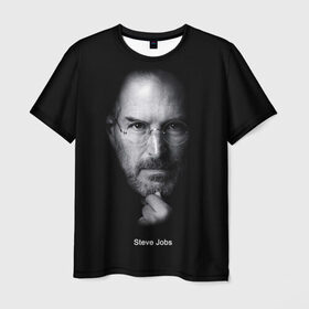 Мужская футболка 3D с принтом Steve Jobs в Екатеринбурге, 100% полиэфир | прямой крой, круглый вырез горловины, длина до линии бедер | iphone | steve jobs | стив джобс | эппл