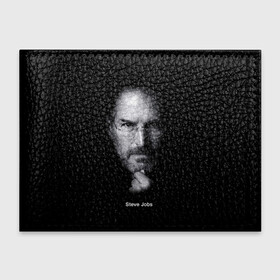 Обложка для студенческого билета с принтом Steve Jobs в Екатеринбурге, натуральная кожа | Размер: 11*8 см; Печать на всей внешней стороне | Тематика изображения на принте: iphone | steve jobs | стив джобс | эппл