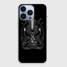 Чехол для iPhone 13 Pro с принтом Чужой и Его Прелесть в Екатеринбурге,  |  | alien | aliens | horror | predator | ufo | инопланетяне | инопланетянин | нло | пришелец | пришельцы | ужасы | фантастика | хищник | чужой