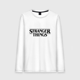 Мужской лонгслив хлопок с принтом STRANGER THINGS в Екатеринбурге, 100% хлопок |  | 011 | netflix | stranger things | нетфликс | одиннадцатая | очень странные дела | сериалы