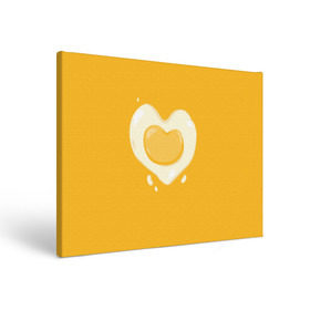 Холст прямоугольный с принтом Яичница Сердечко в Екатеринбурге, 100% ПВХ |  | eggs | food | heart | love | white | yellow | белок | всмятку | еда | желток | любовь | сердечко | сердце | яичница | яйца