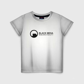 Детская футболка 3D с принтом Black Mesa в Екатеринбурге, 100% гипоаллергенный полиэфир | прямой крой, круглый вырез горловины, длина до линии бедер, чуть спущенное плечо, ткань немного тянется | black mesa | half life | халф лайф | черная меса